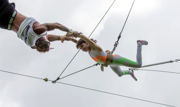 At Circus Camp and Advanced Aerial Camp, children ages 5 and older (including teens) will learn circus skills such as trapeze, tightrope, juggling and magic. (Allen Eyestone / The Palm Beach Post)