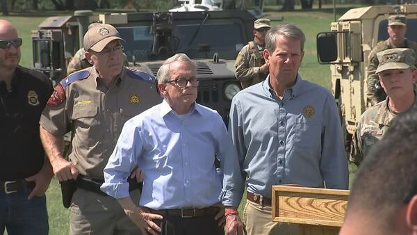 Channel 2's Justin Farmer is in Texas with Governor Kemps as he tours the U.S. / Mexico border. Courtesy of Channel 2 Action News