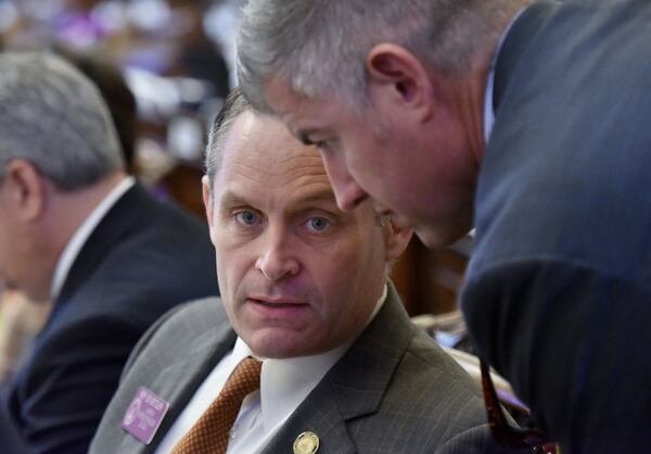 Rep. Ed Setzler (left) was the sponsor of the “heartbeat” anti-abortion bill. HYOSUB SHIN / AJC file photo