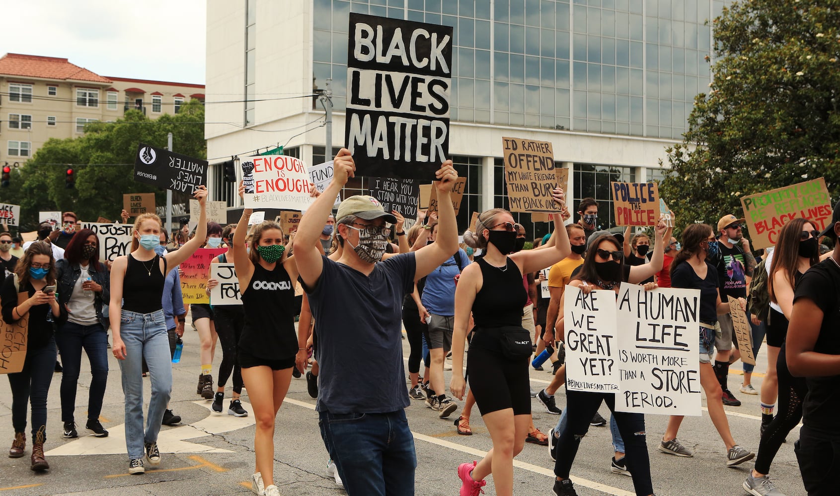 PHOTOS: Protesters gather across metro Atlanta