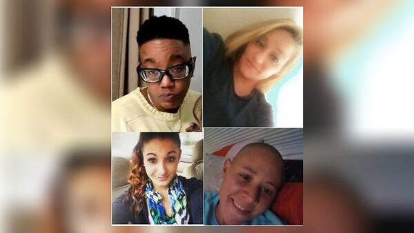 From top left: Normisha Monroe, Alishia Carroll, Ashleigh Paris and Rose Patrick were among six people killed when a van crashed in Gwinnett County in 2021. The other two victims killed in the crash were Kristie Whitfield and Tina Rice. Heidi Lesley died of her injuries two weeks later.