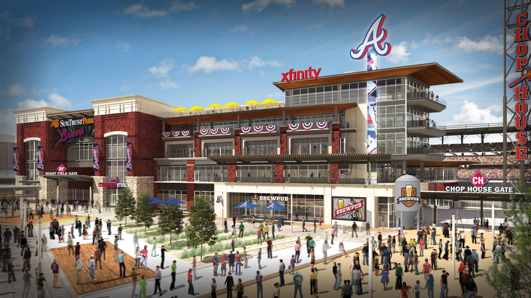 Comcast at SunTrust Park development