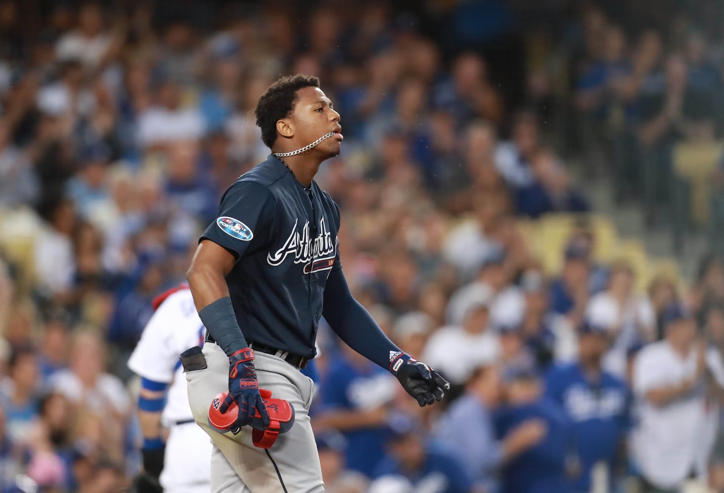 Photos: Braves fall behind Dodgers in playoffs opener