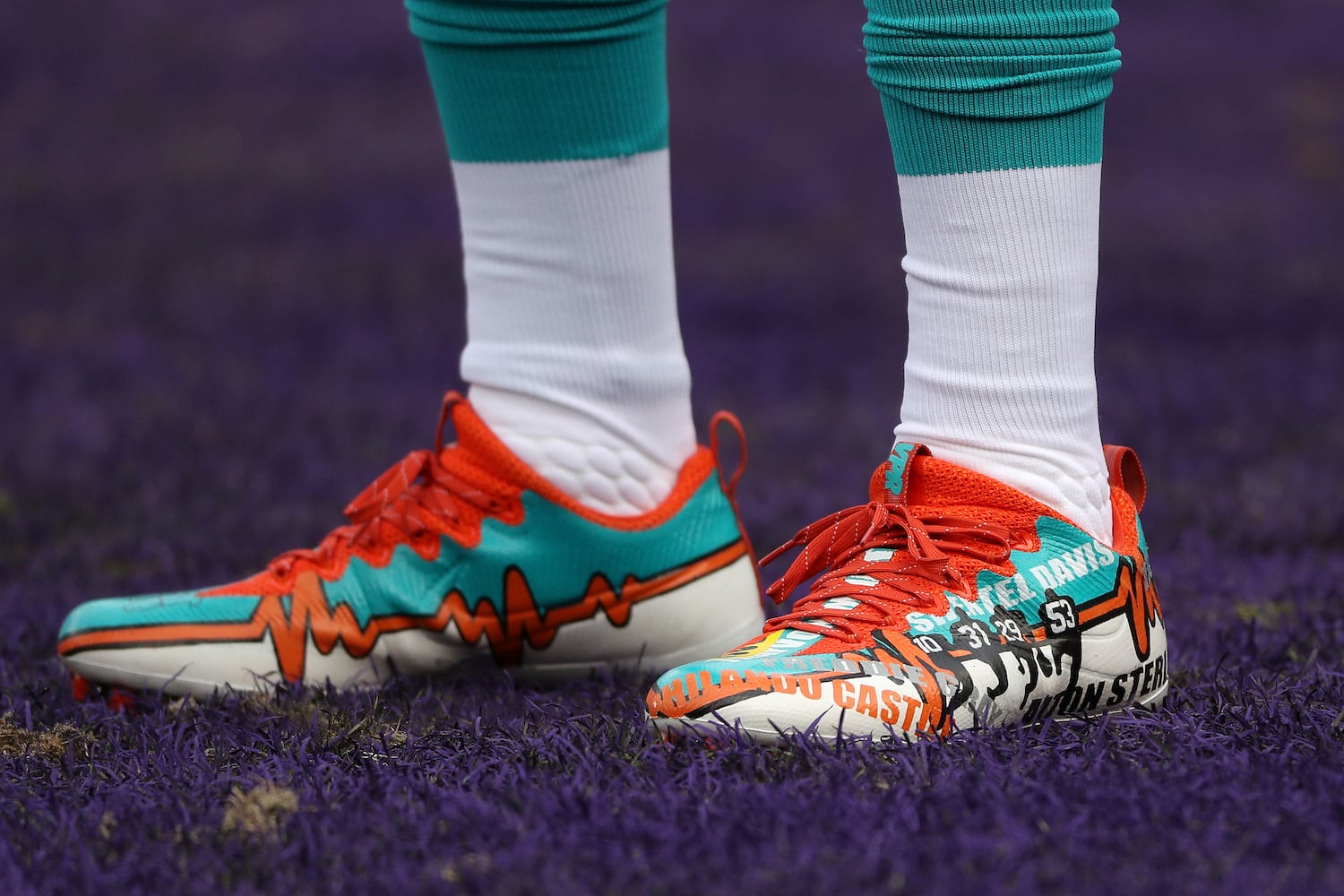 NFL players wear unique cleats