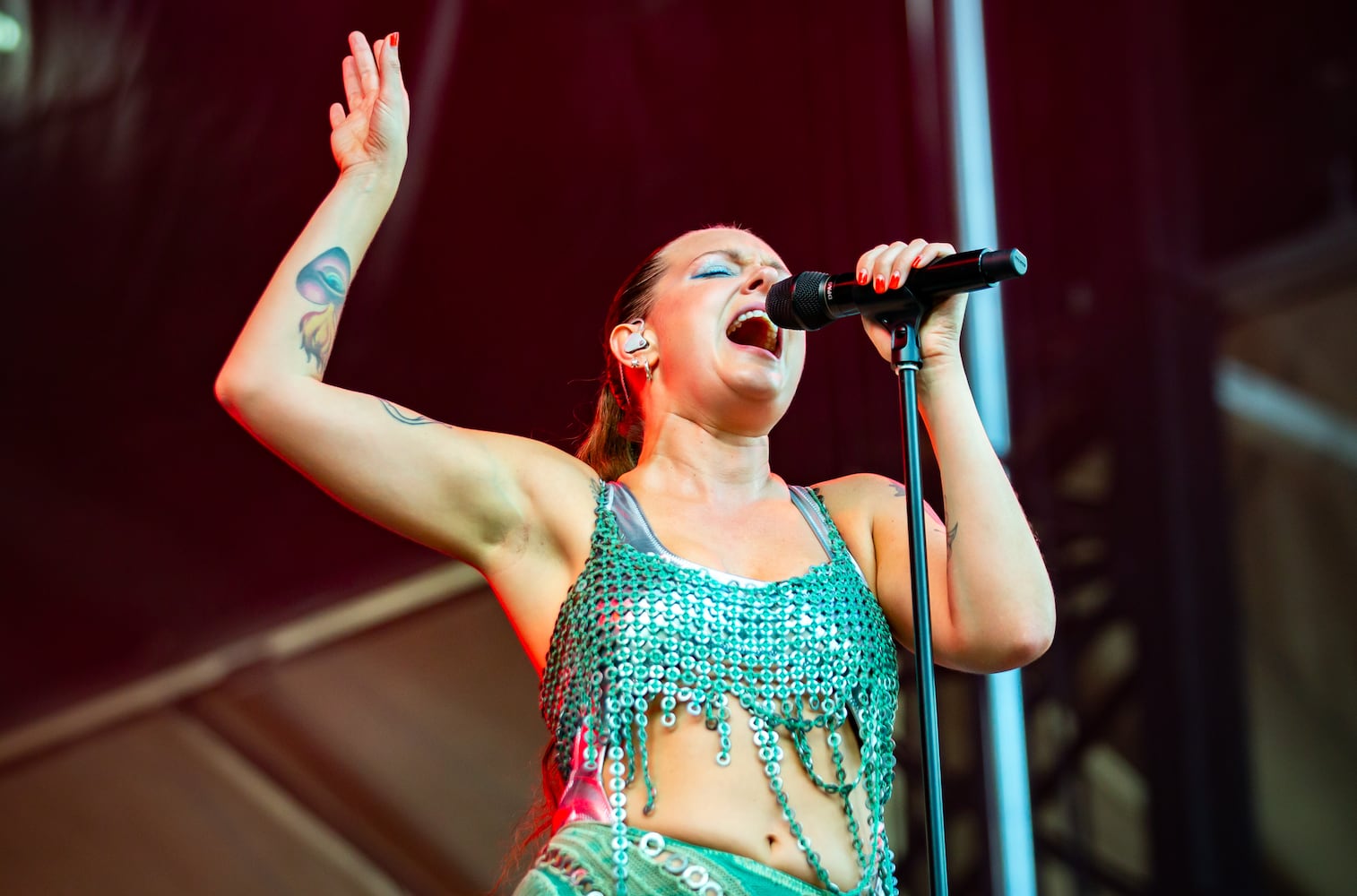 Atlanta, Ga: Tove Lo brought her brand of dance and singing to the Cotton Club stage on FridayPhoto taken Sunday September 17, 2023 at Piedmont Park. (RYAN FLEISHER FOR THE ATLANTA JOURNAL-CONSTITUTION)