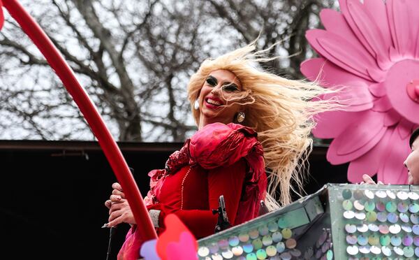 Performers take part in the St Patrick's Day Parade in Dublin, Ireland, Monday March 17, 2025. (Evan Treacy/PA via AP)