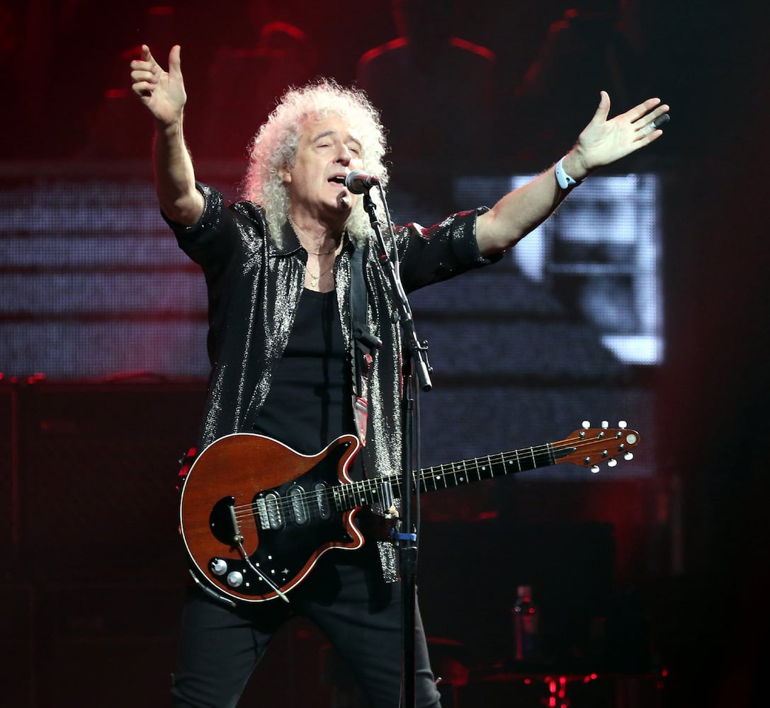 Queen + Adam Lambert rocked sold out State Farm Arena on Monday, October 23, 2023.
Robb Cohen for the Atlanta Journal-Constitution