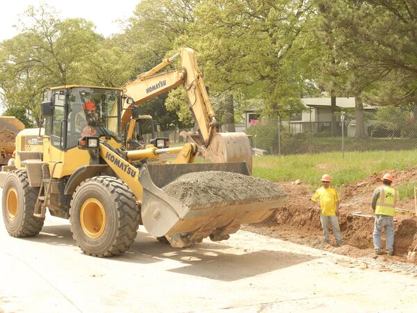 Site work for the new Kroger distribution center at Fort Gillem.