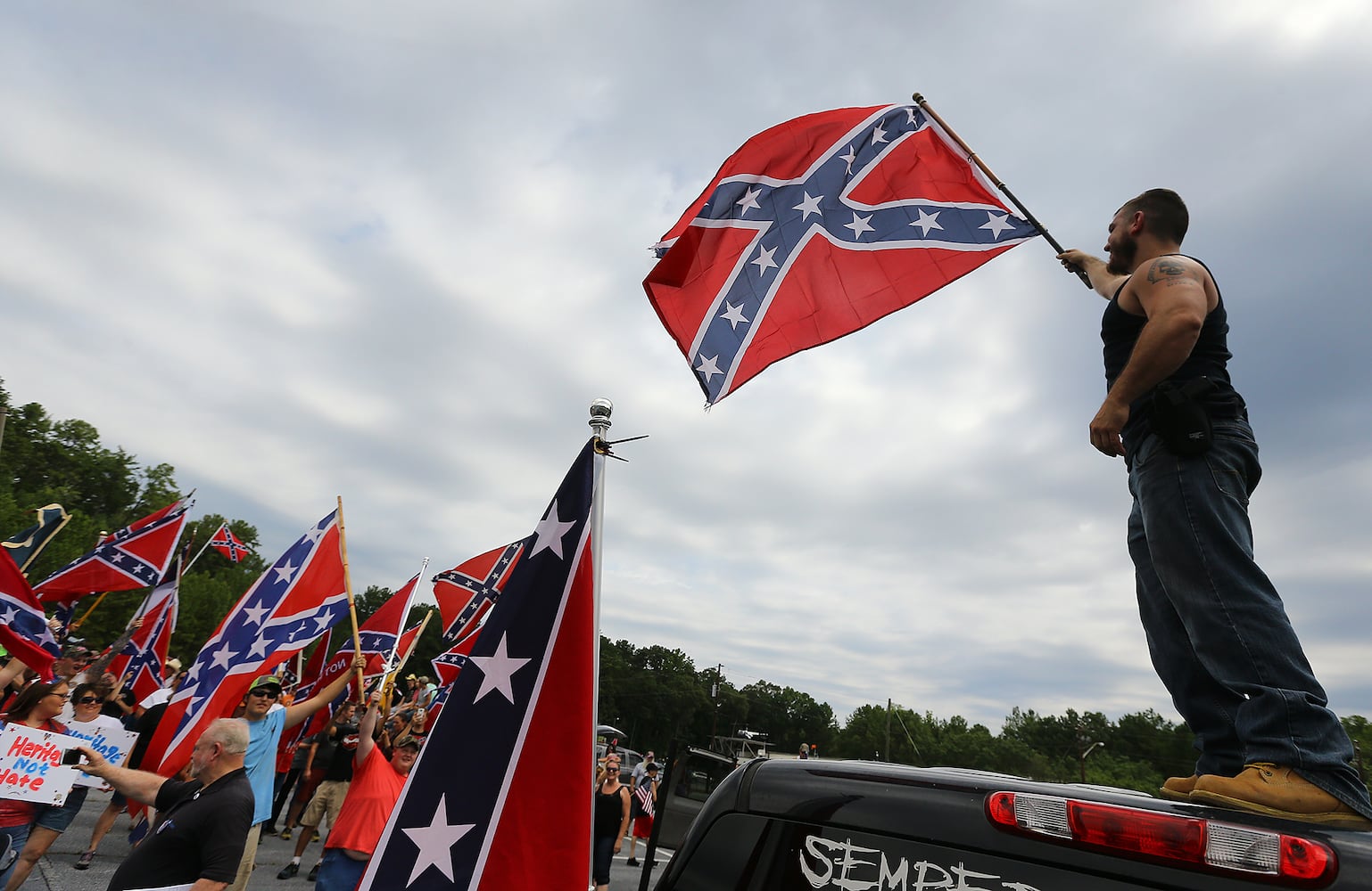 Confederate flag rally