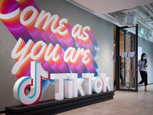 The office for ByteDance, which owns TikTok, in Singapore on Jan. 26, 2023. On Wednesday, The New York Times reported the White House has demanded the company either separate itself from its Chinese owners or face a total ban in the United States. (Ore Huiying/The New York Times)