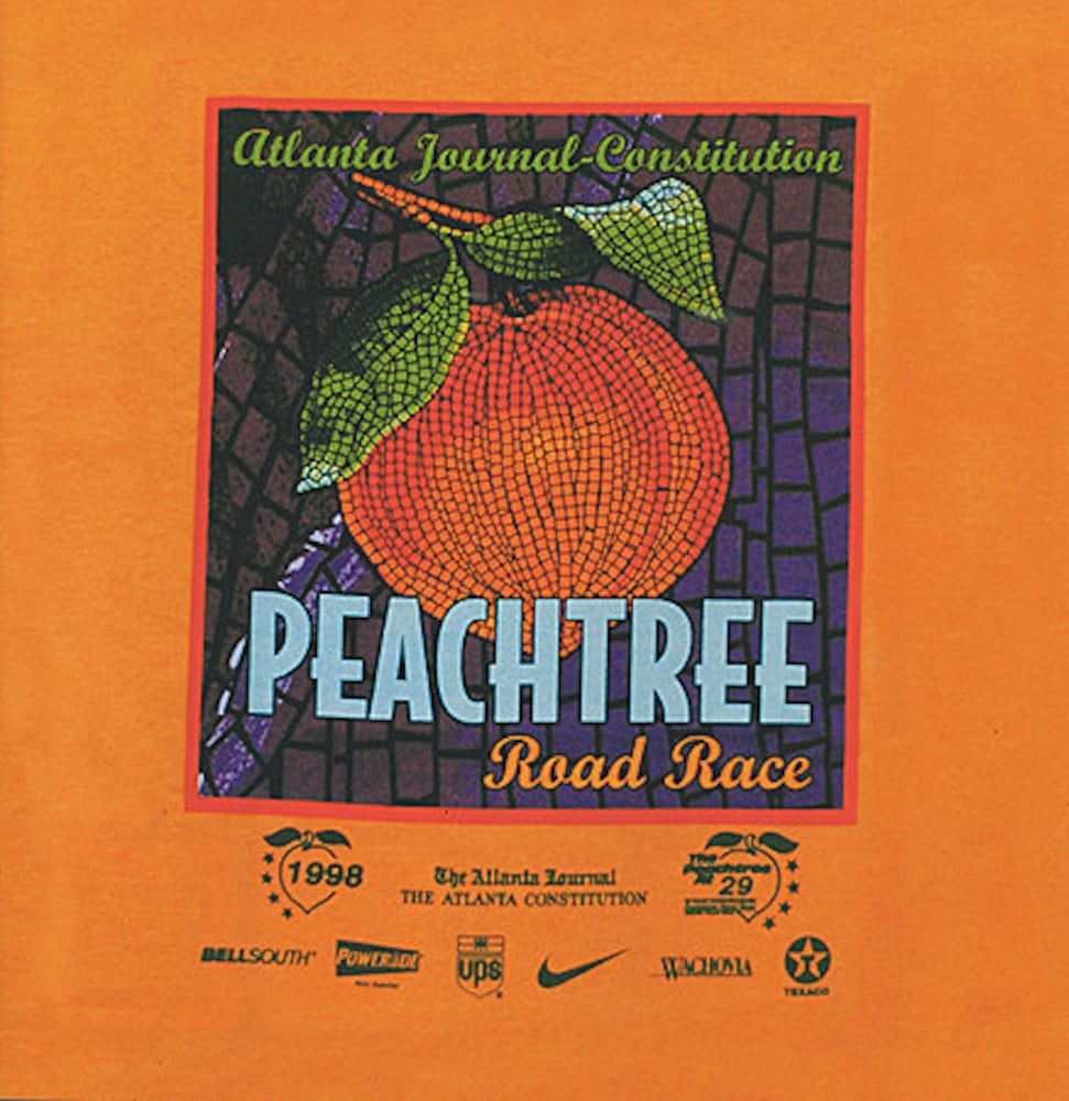 Peachtree Road Race: 1990s T-shirts