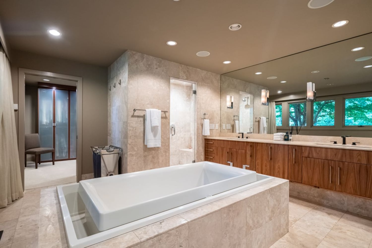 Photos: Indoor pool, infinity tub complete renovated mid-century modern home