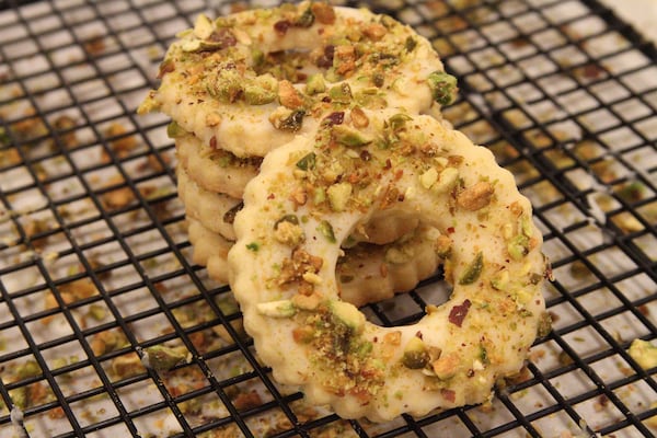 Pistachio Lemon Cookies are very tender. Courtesy of A Little Baked Bakery