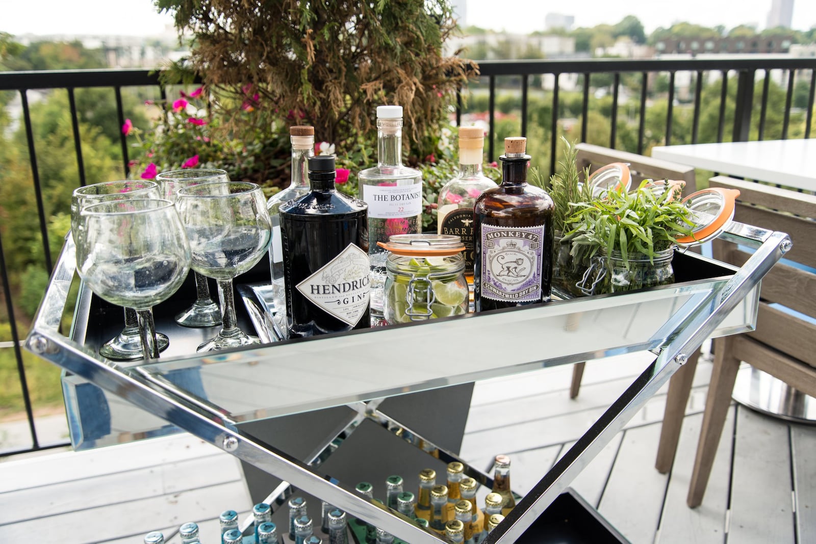 The Estrella gin cart. Photo credit- Mia Yakel.