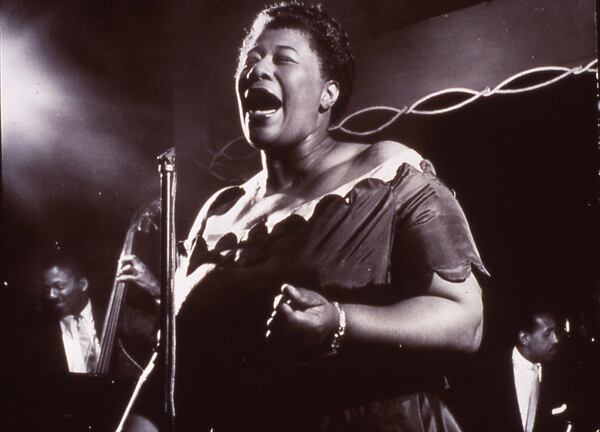 Jazz singer Ella Fitzgerald, Basin Street, New York, 1954. (Larry Morris / The New York Times, Courtesy The New York Times Photo Archives)