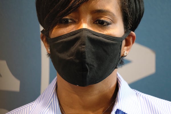 Atlanta Mayor Keisha Lance Bottoms on July 10 ordered the city to revert to “phase one” guidelines that encouraged new limits on restaurants and other businesses to contain the coronavirus. She later agreed to clarify that the “phase one” economic restrictions were voluntary, not mandatory. Ben Gray for the Atlanta Journal Constitution