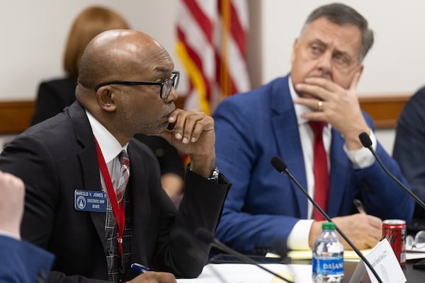 State Sens. Harold Jones II (left) and Steve Gooch are guests today on the "Politically Georgia" show.