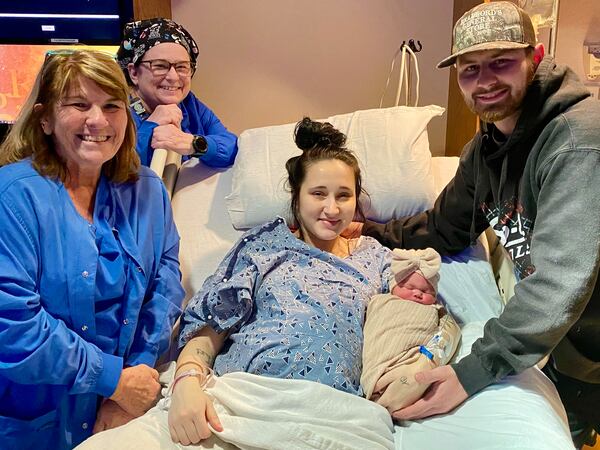 Rowan Kaye Henson was the first baby of the year born at Piedmont Cartersville Medical Center.