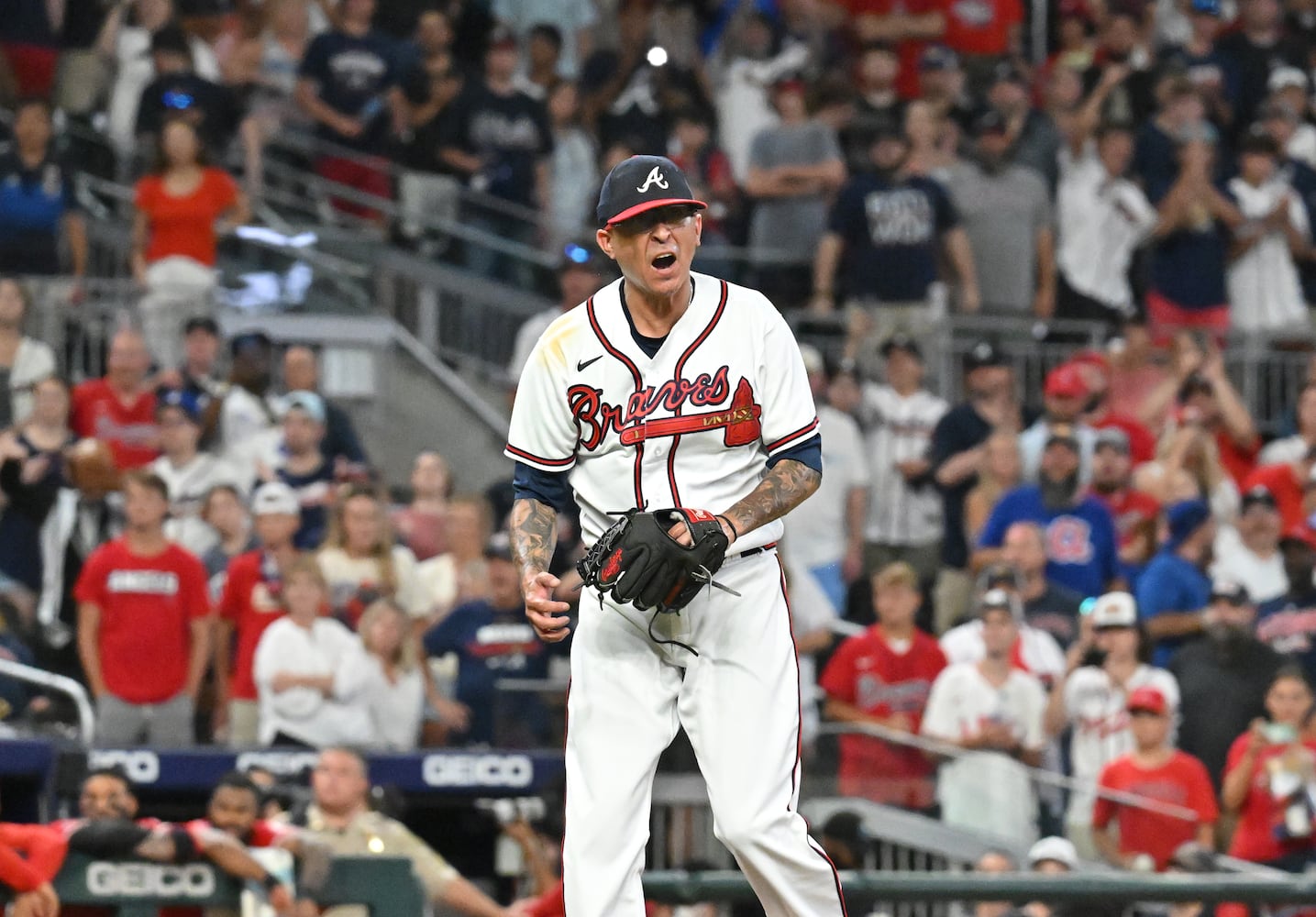 Braves-Angels Saturday photo