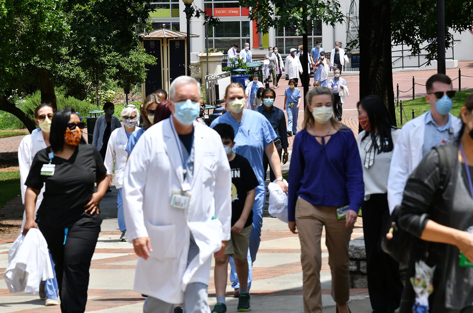 Photos: White Coats for Black Lives demonstration at Emory