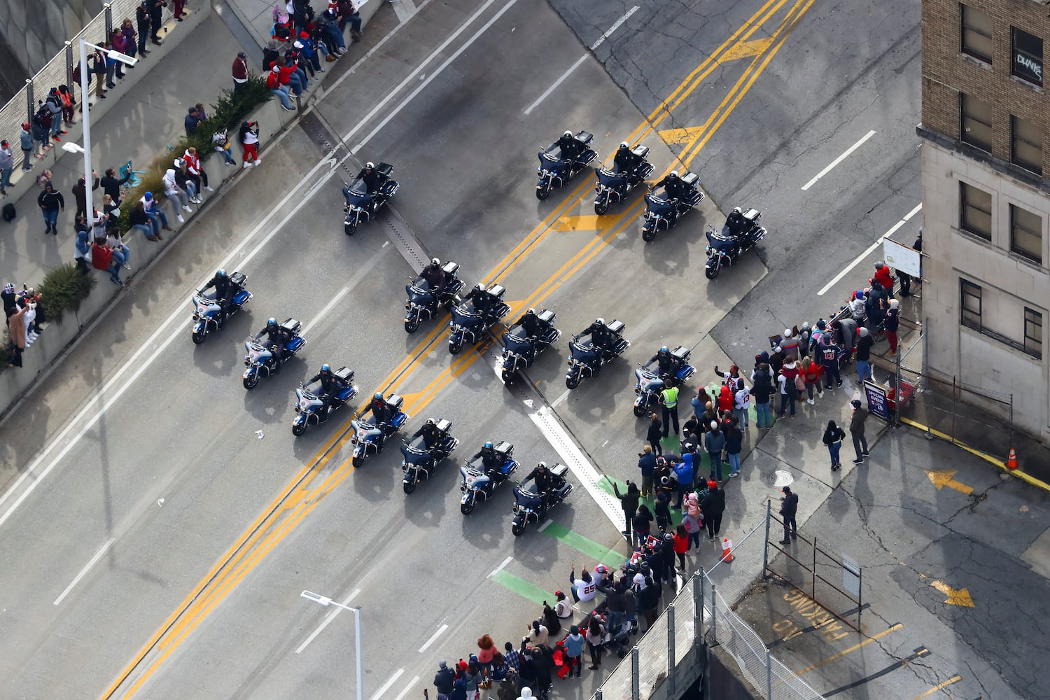 Braves baseball parade