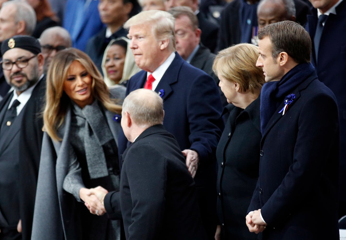 Photos: Trump, world leaders mark 100 years since World War I armistice