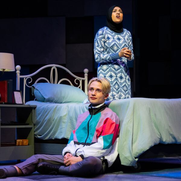 Jamie (Noah Vega), with devout Muslim best friend Pritti (Shashi Yammada), is terrific in a role that's physically demanding and emotionally difficult, writes critic Benjamin Carr.