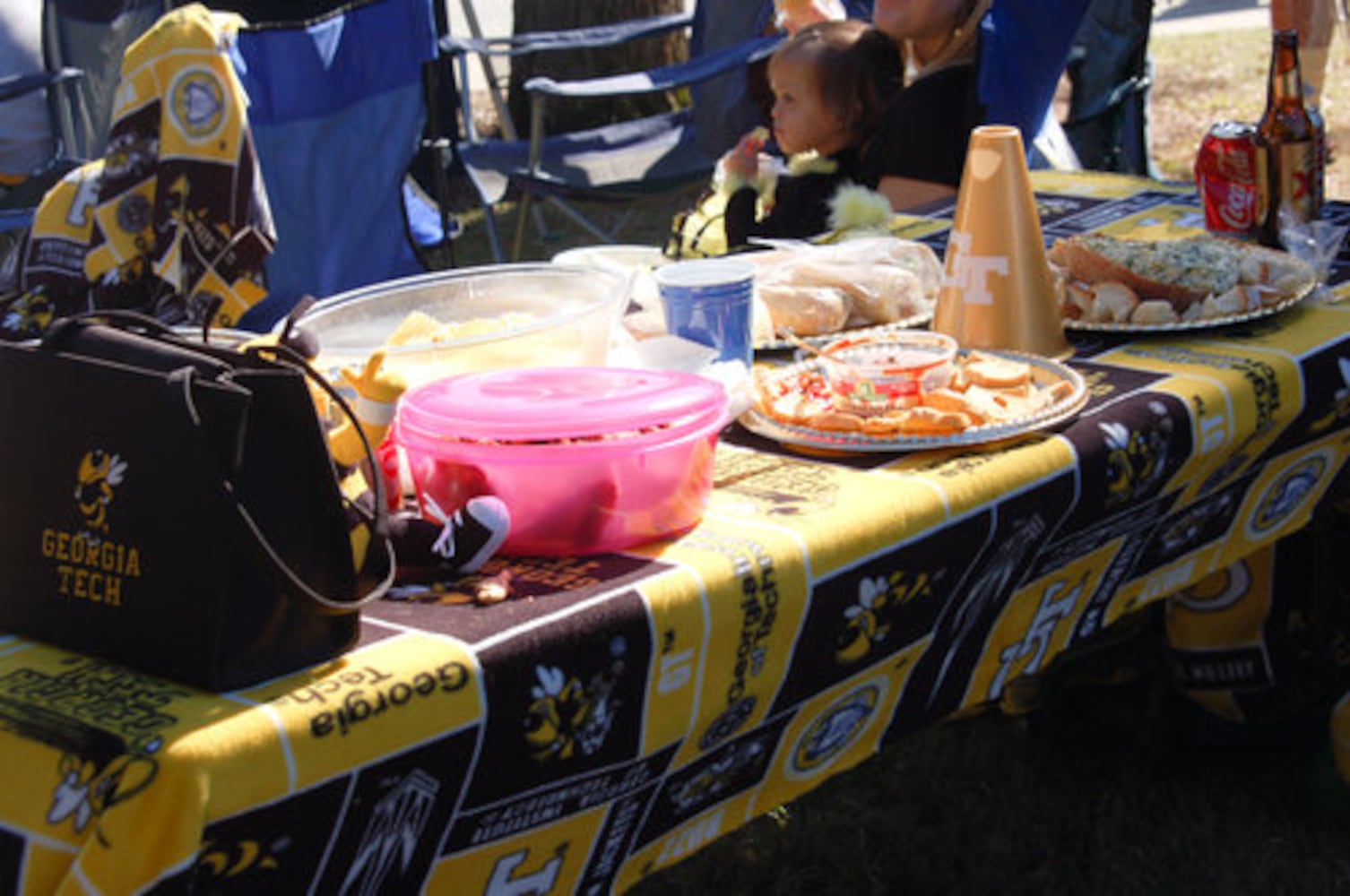 Tailgating in Black and Gold