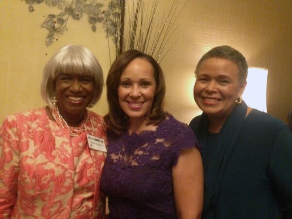 Three Atlanta Press Club Hall of Famers: Monica Pearson, Brenda Wood and Alexa Scott. CREDIT: Rodney Ho/rho@ajc.com