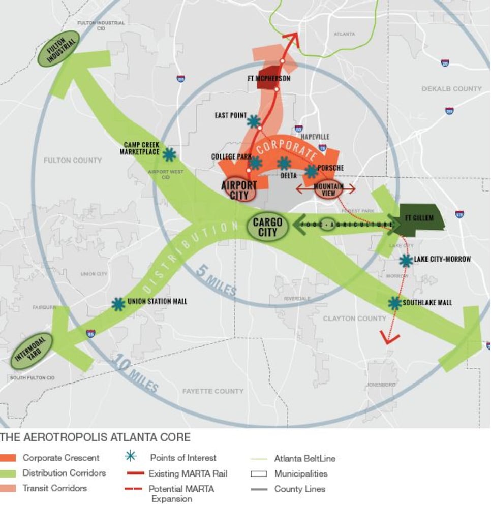 What the Atlanta airport aerotropolis might look like