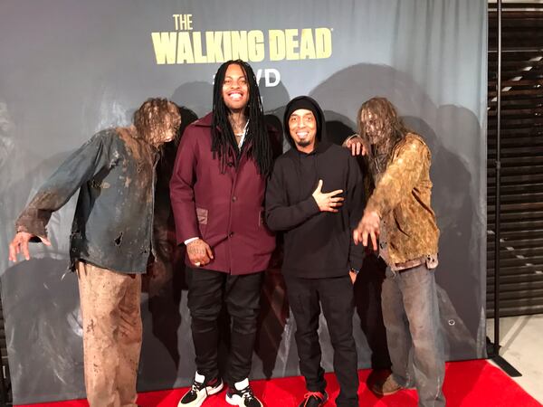 Waka Flocka Flame and Dallas Austin at the "Walking Dead" party at Austin's Sandy Springs home January 31, 2019. CREDIT: Rodney Ho/rho@ajc.com