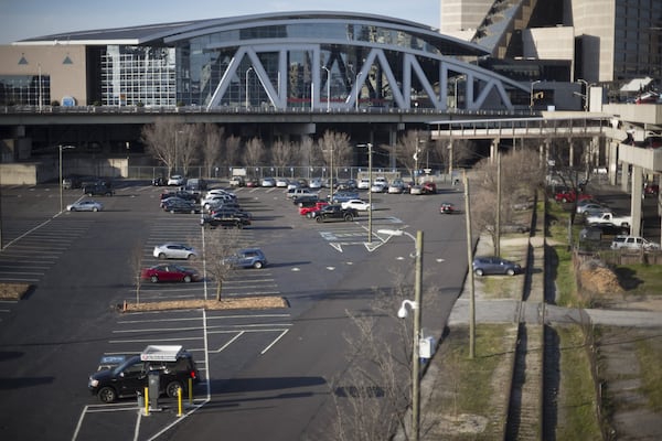 The Gulch near Philips Arena and the CNN Center was a site that Amazon officials visited in their search for a site for a second headquarters that would bring 50,000 high-paying jobs. Ben Gray / bgray@ajc.com