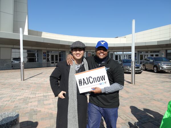 We at the AJC hired IronE Singleton to promote our website last fall. CREDIT: AJC