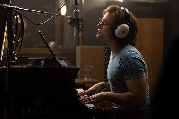 Taron Egerton does his own singing in "Rocketman." Photo: Paramount Pictures