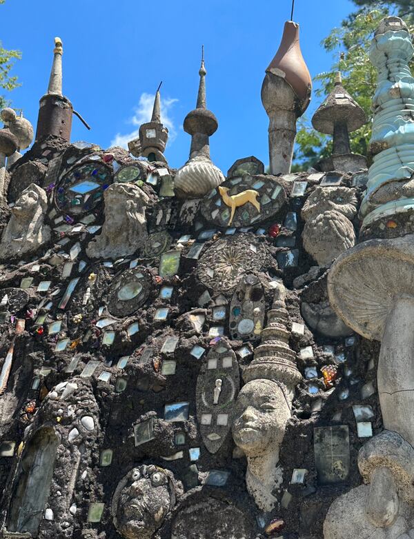 This mosaic wall stands at Paradise Garden, a folk art mecca created by Howard Finster and the site of the annual Finster Fest. Photo: Courtesy of Peter Loose