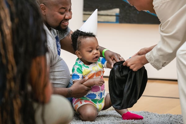 Toddlers explore the world at the Alliance Theatre’s programs for little ones. 
(Courtesy of the Alliance Theatre / Casey Ford)