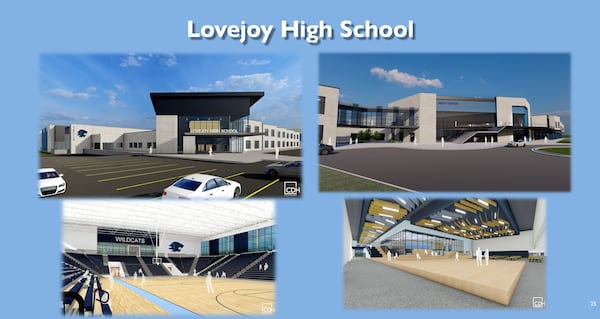 Among the modernizations Clayton County Schools is planning is an update to Lovejoy High School at a cost of about $70 million. The update will include adding a new building to the school. (Courtesy of Clayton County Schools)