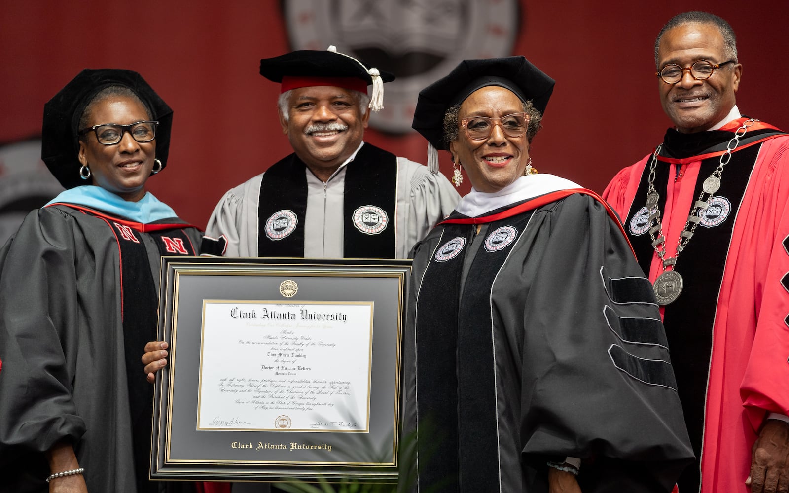 Graduates, faculty and family gather for the Clark Atlanta University 35th annual commencement convocation.