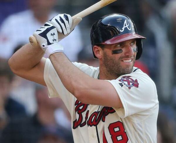 Fifteen years after he emerged on the Atlanta sports scene as a two-spot star at Parkview High School, 32-year-old Jeff Francoeur has enjoyed his return to Atlanta this season after playing for six other major league teams since his early years the Braves. (Curtis Compton/AJC photo)