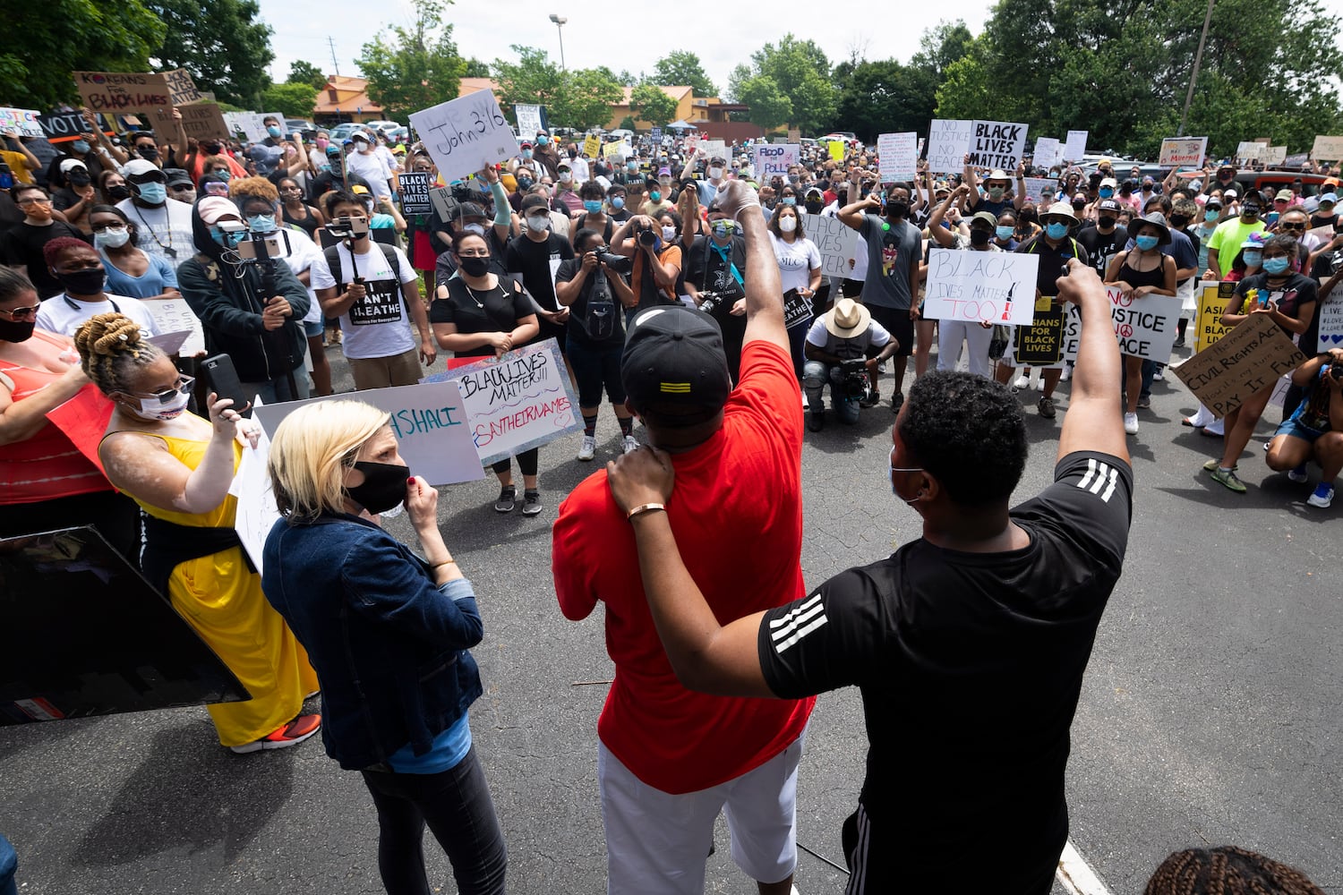 PHOTOS: Protesters gather at Gwinnett Place Mall