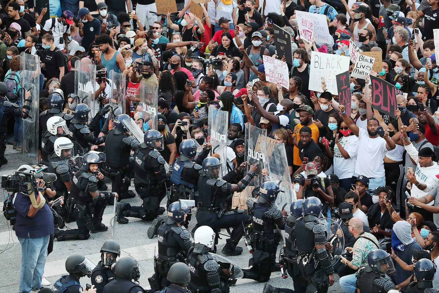 PHOTOS: Fourth day of protests in downtown Atlanta