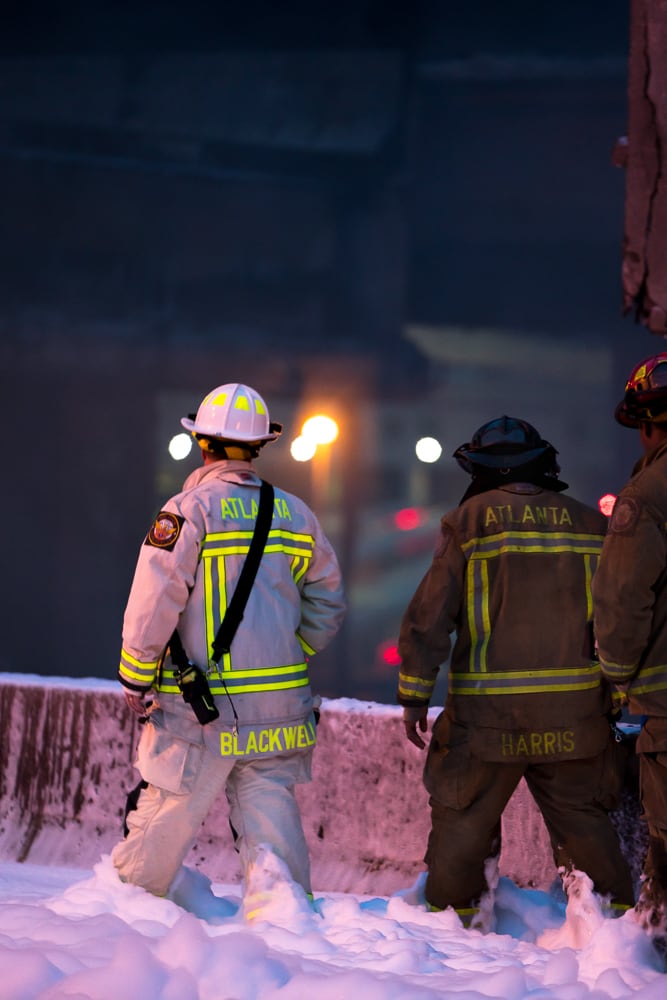 I-85 bridge collapse and fire