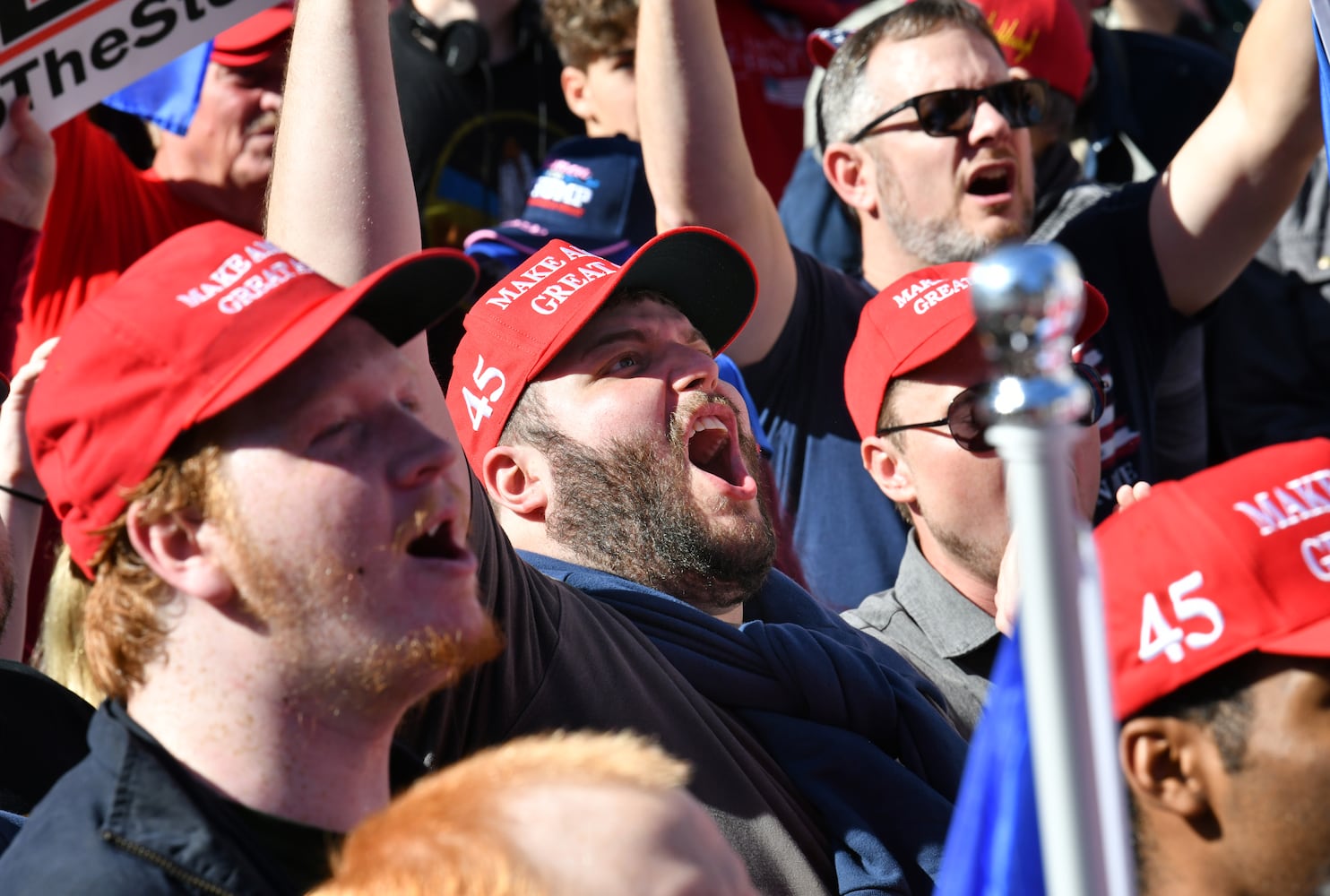 Trump supporters gather for protests in downtown Atlanta