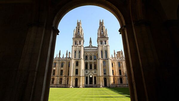 All Souls College at Oxford University is pictured on October 8, 2009, in Oxford, England.