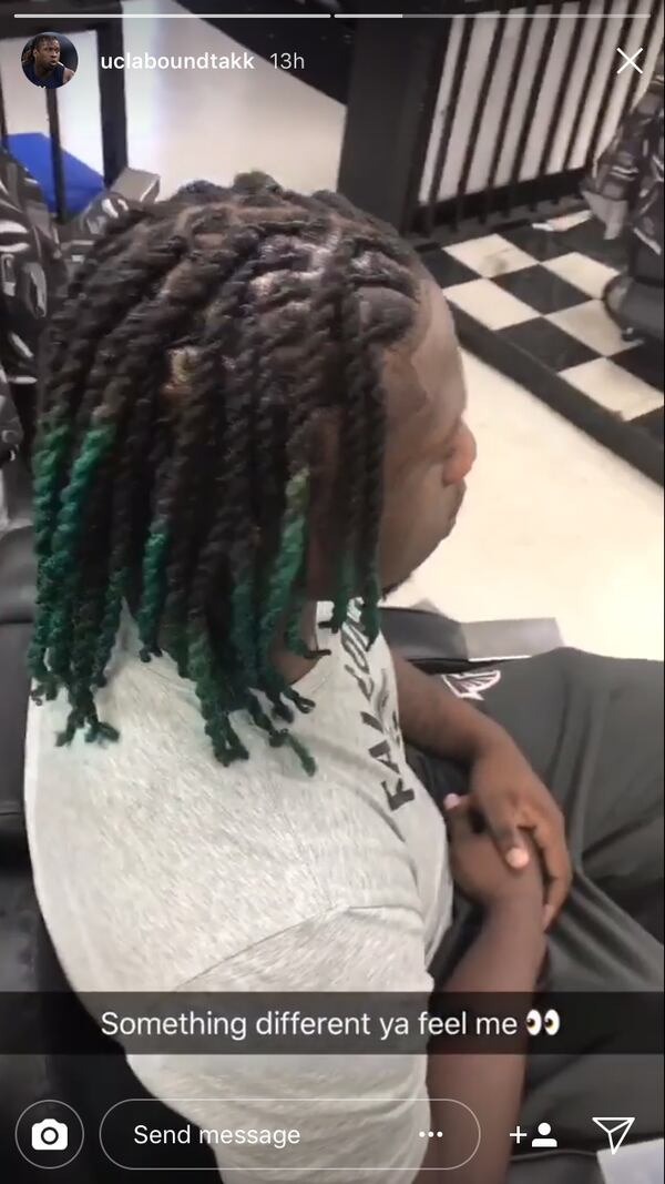 Atlanta Falcons pass rusher Takk McKinley posted a video of his new hair on Tuesday night.