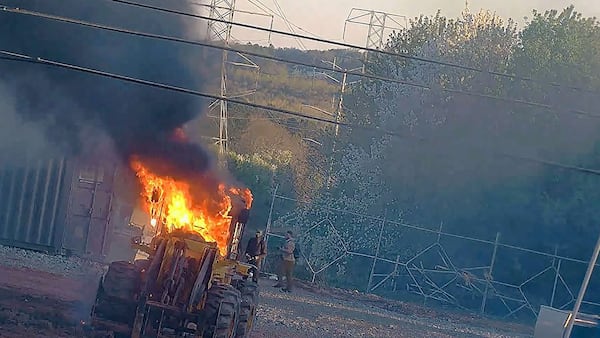 Protesters attack Atlanta police training facility. Credit: Atlanta Police Department