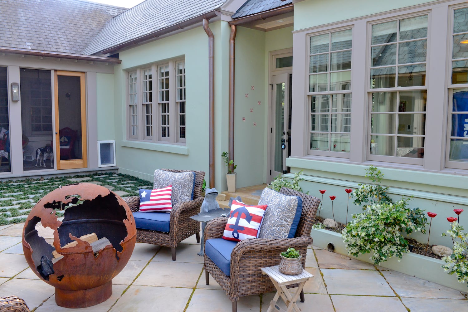 Eclectic cottage with courtyard on Druid Hills Home Tour