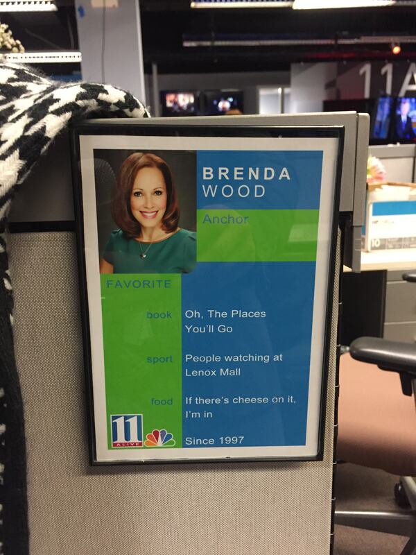  Brenda's desk note.