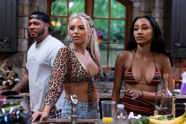 From left, DJ Simmons, Katie Canham and Bethania Locke are all part of MTV's "Buckhead Shore."  (Fernando Decillis/MTV/TNS)