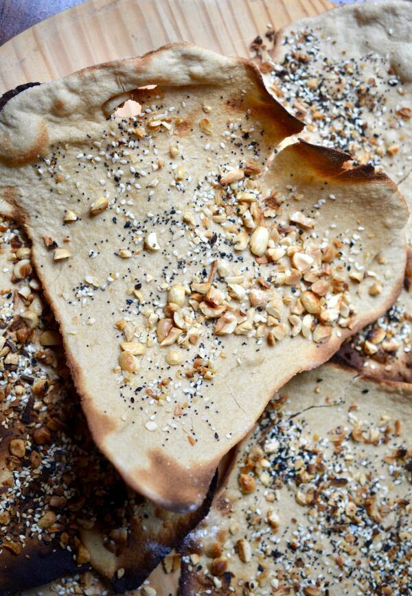 Seedy Flatbread provides plenty of flavor at snacktime. Virginia Willis for The AJC